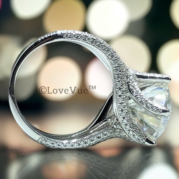 Certified 5ct. t.w. Diamond Brilliant Cut Luxury Engagement Wedding Ring - Picture 6 of 17